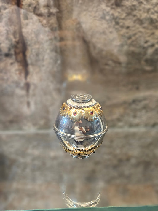 Sterling Silver Travel Candle Holders with Gold-Plated Details – Sacred Judaica by Yossi Sagi