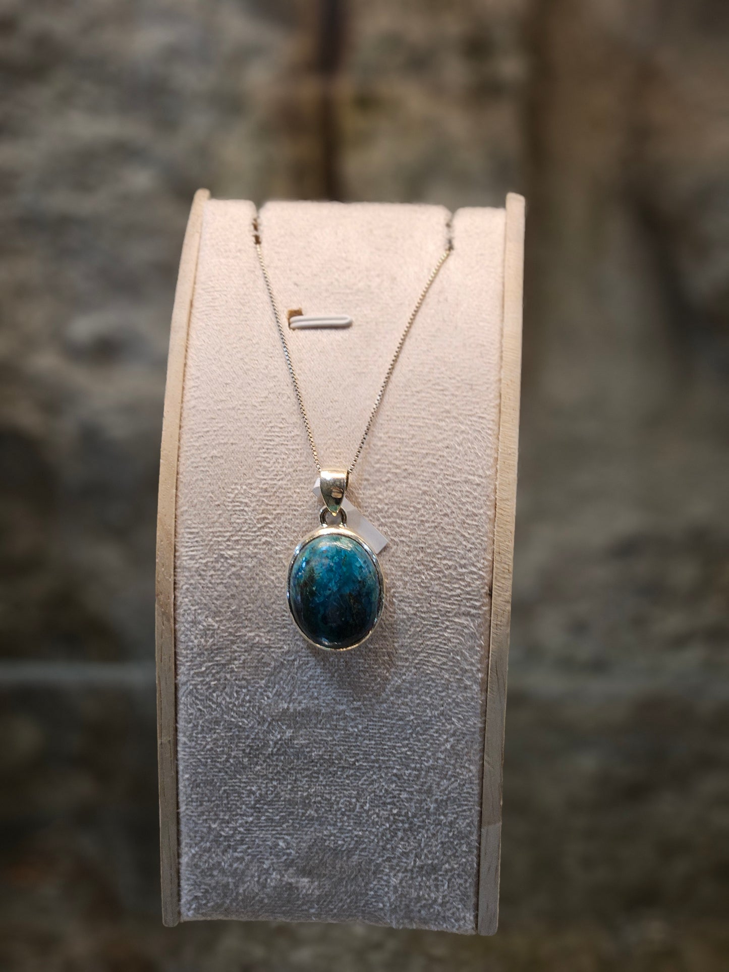 Eilat Stone Sterling Silver Pendant – Handmade by Yossi Sagi | Judaica from Jerusalem