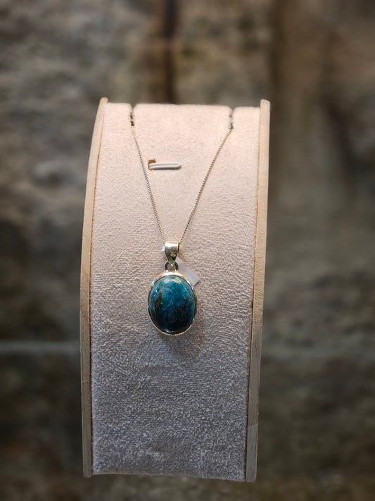 Eilat Stone Sterling Silver Pendant – Handmade by Yossi Sagi | Judaica from Jerusalem