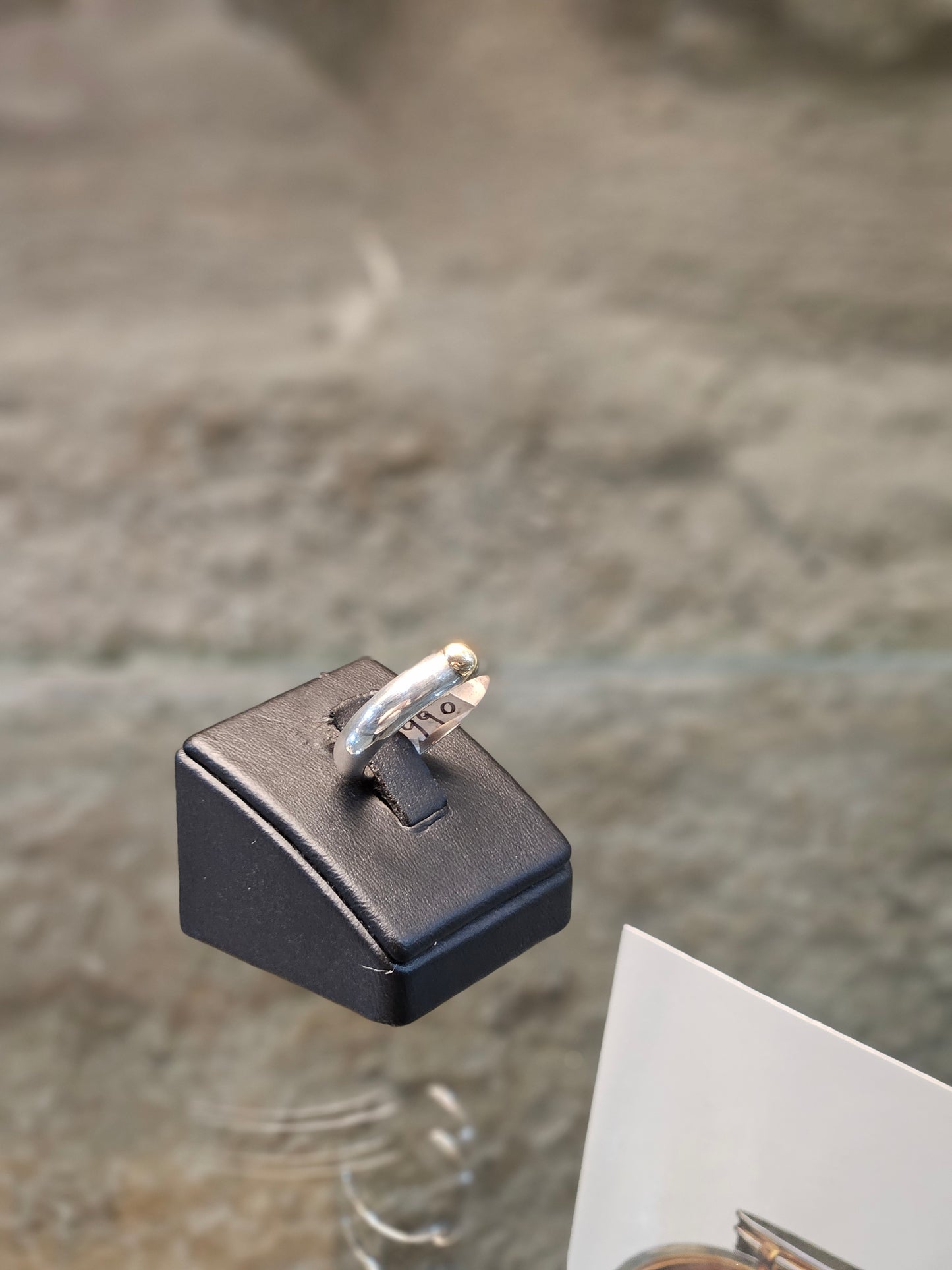 Sterling Silver Ring with 14K Gold Accent – by Yossi Sagi