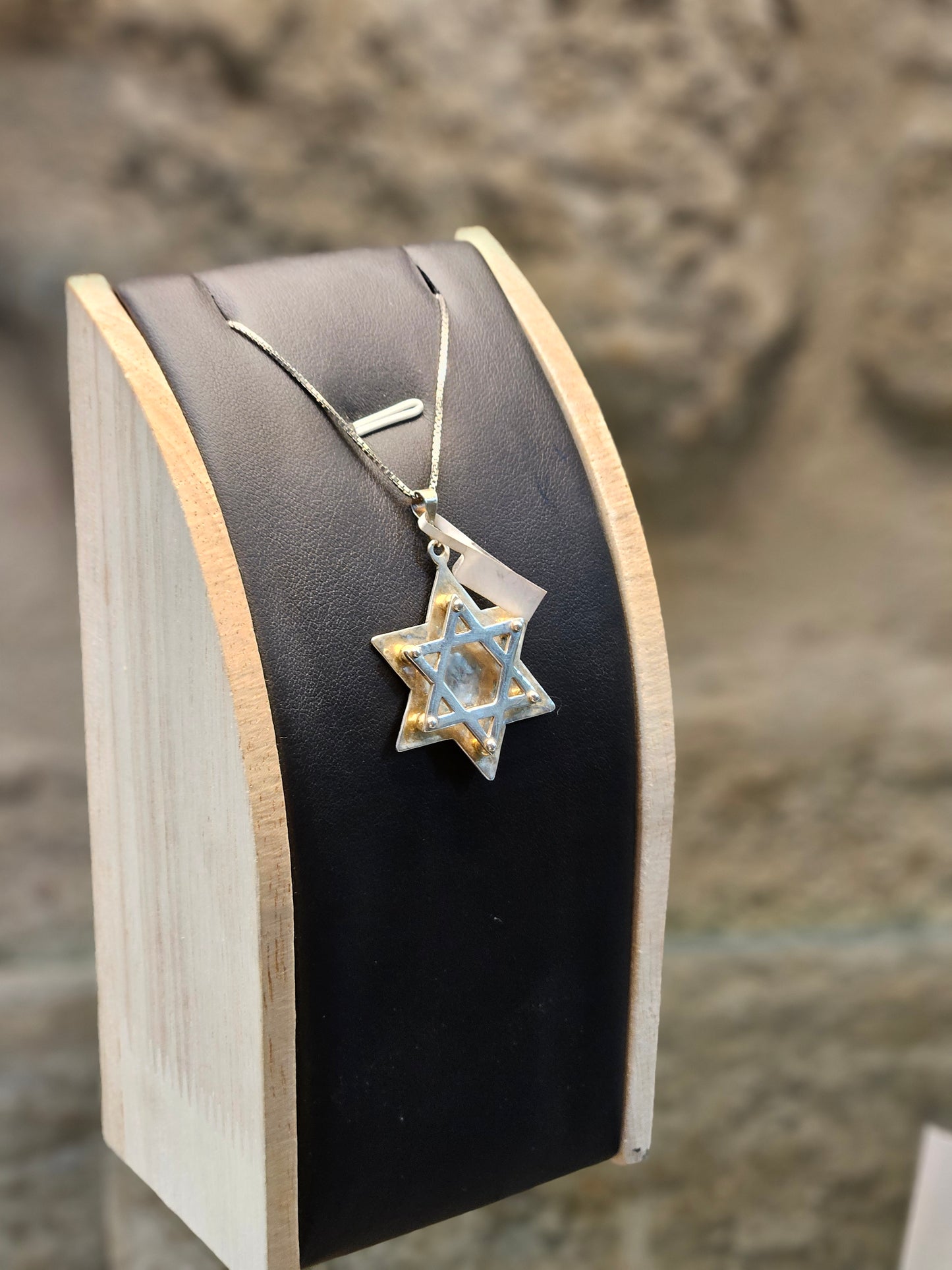 Floating Double Star of David Pendant – Spiritual Sterling Silver Jewelry by Yossi Sagi