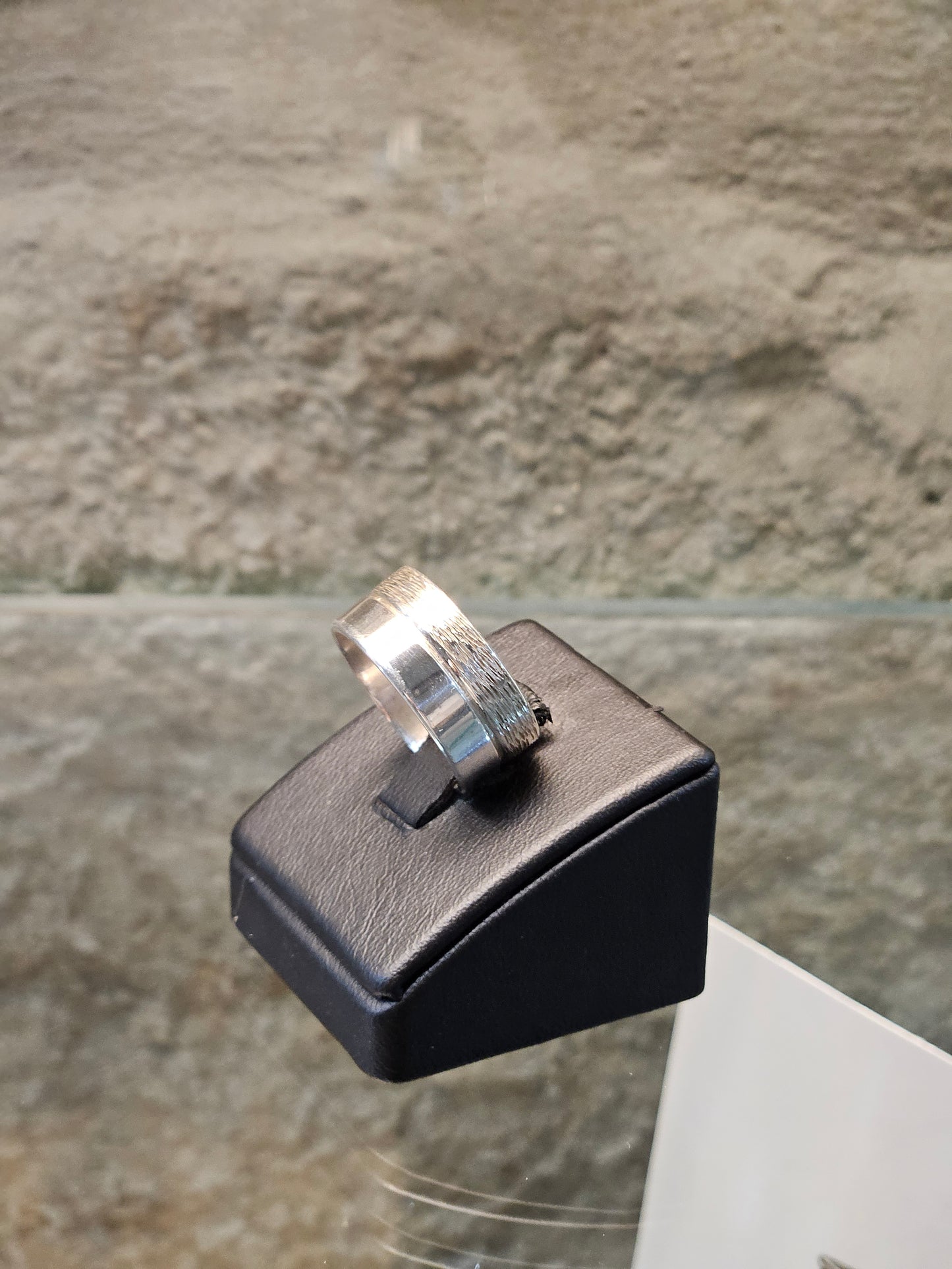 Sterling Silver Wedding Ring with Matte & Polished Finish – by Yossi Sagi