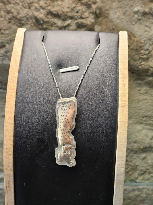 Ancient Hebrew Priestly Blessing Pendant – Sterling Silver by Yossi Sagi