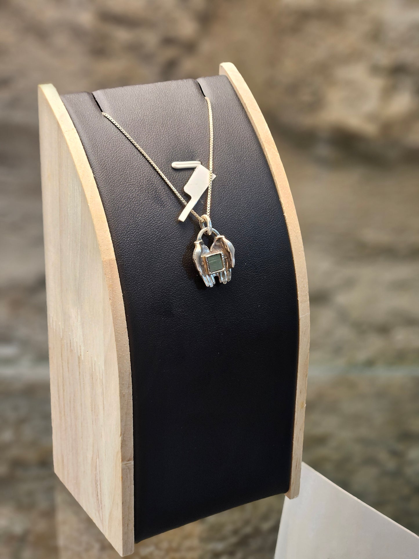 Thanksgiving Prayer Pendant in Sterling Silver with Nano Bible – by Yossi Sagi