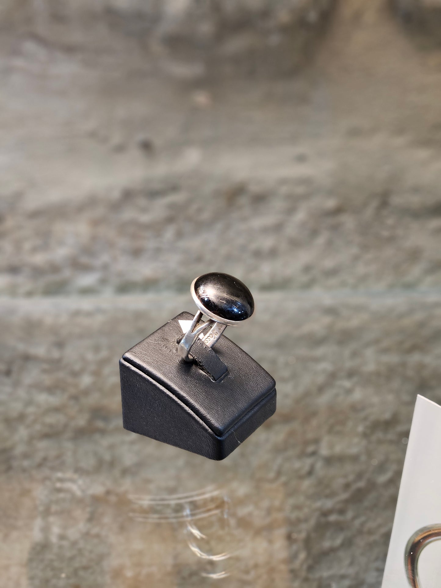Sterling Silver Ring with Onyx Stone – Handcrafted by Yossi Sagi