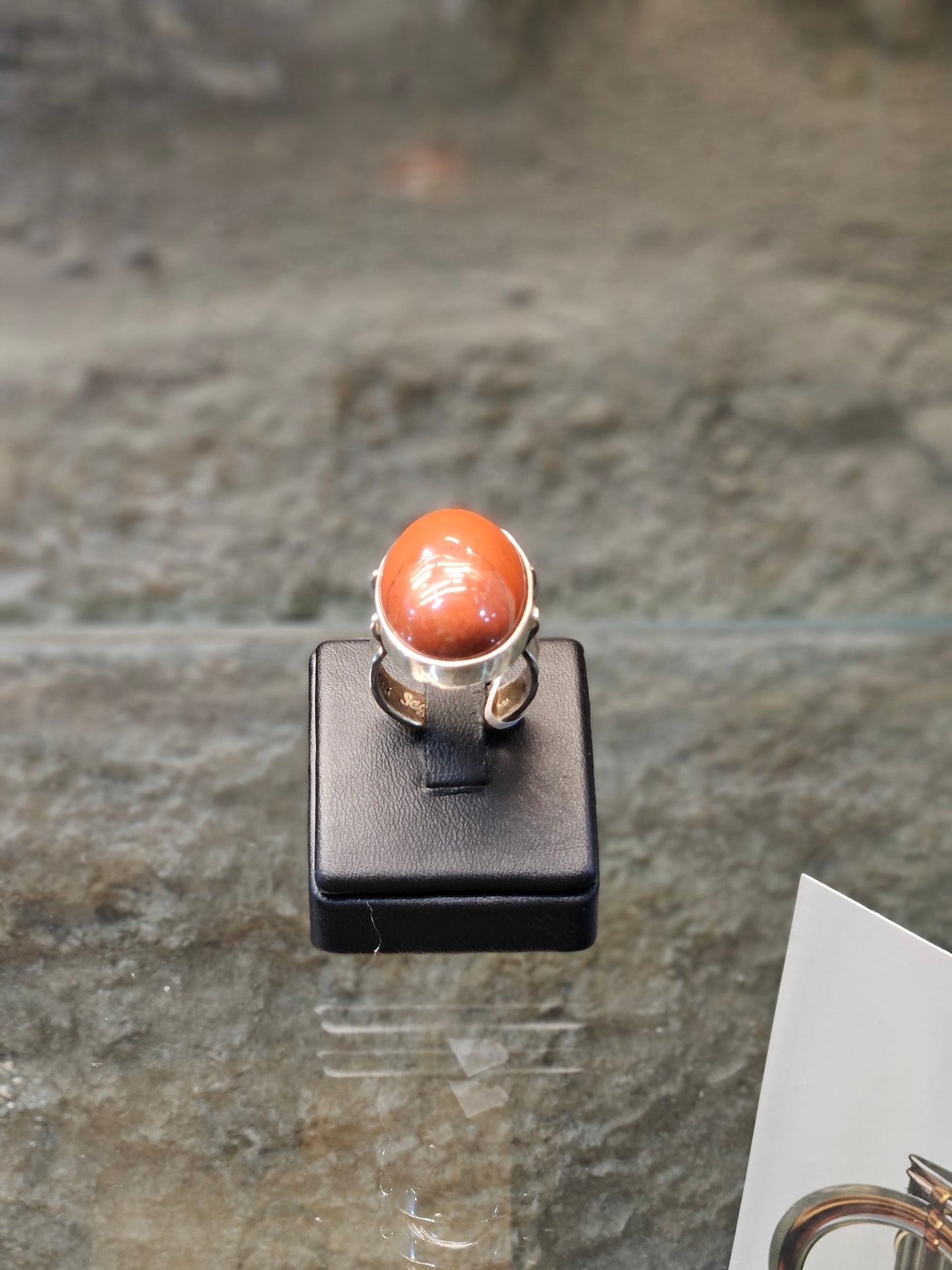 Sterling Silver Red Jasper Ring – Symbol of Strength & Vitality by Yossi Sagi