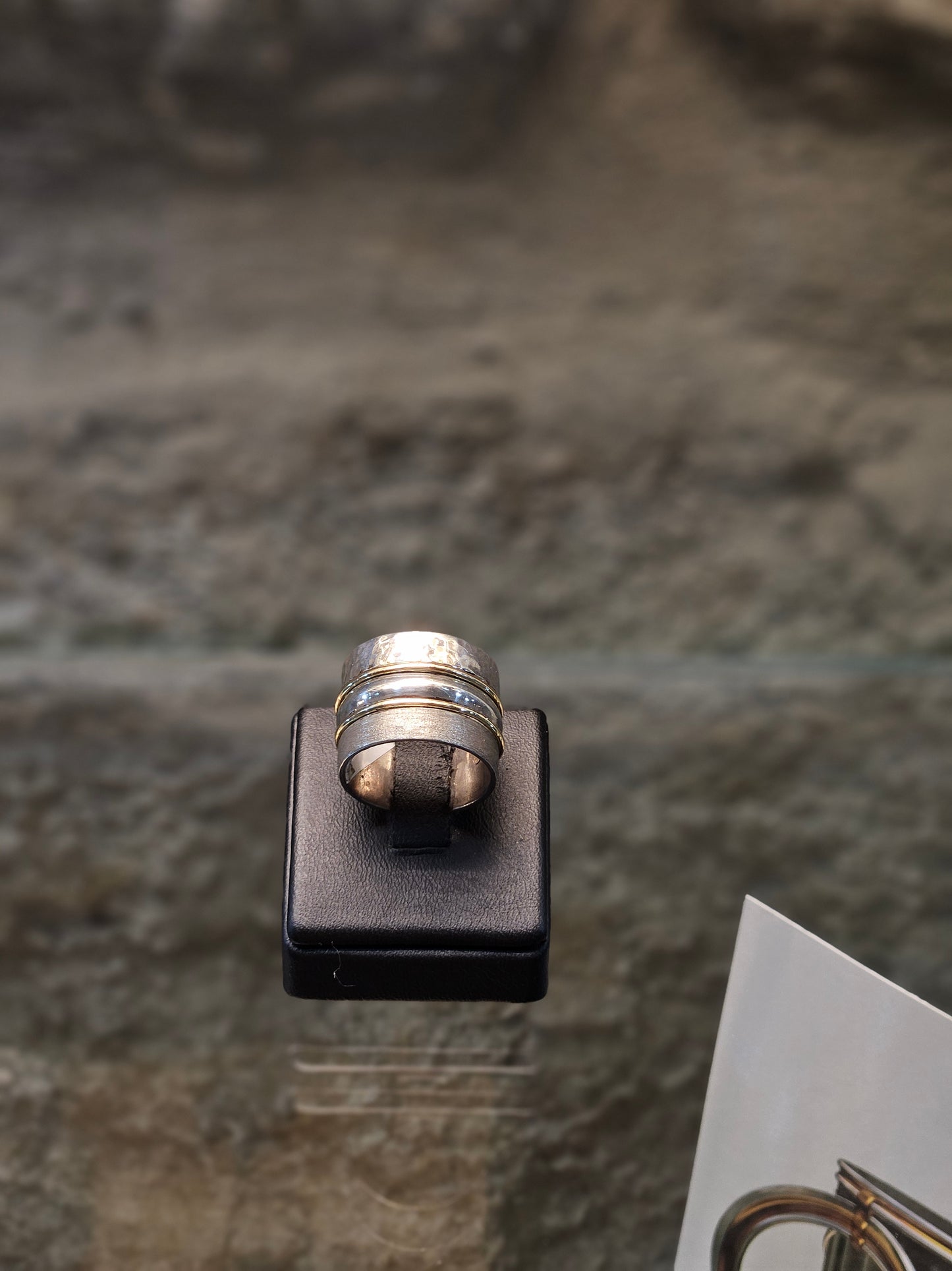 Sterling Silver & 14K Gold Harmony Ring – Handcrafted by Yossi Sagi