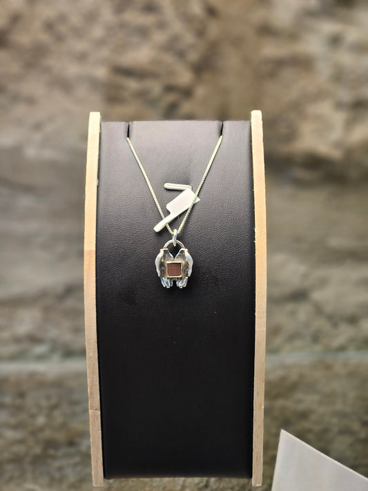 Thanksgiving Prayer Pendant in Sterling Silver with Nano Bible – by Yossi Sagi