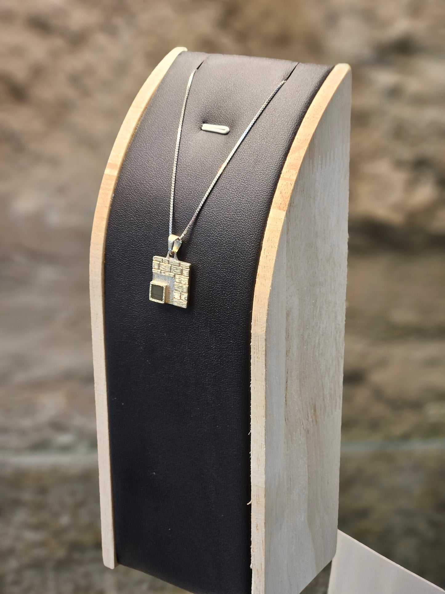 Tetragrammaton Pendant with Western Wall Stones & Nano Bible – Sterling Silver by Yossi Sagi