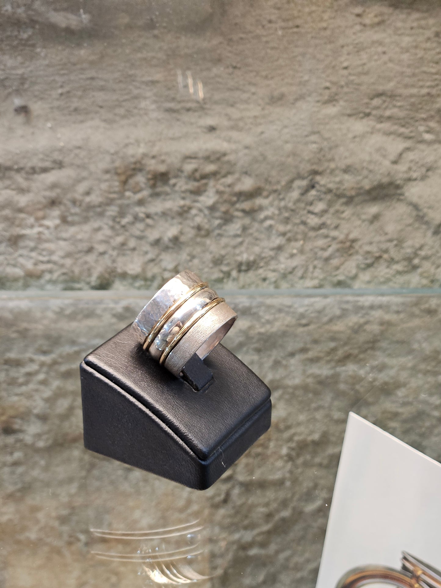 Sterling Silver & 14K Gold Harmony Ring – Handcrafted by Yossi Sagi