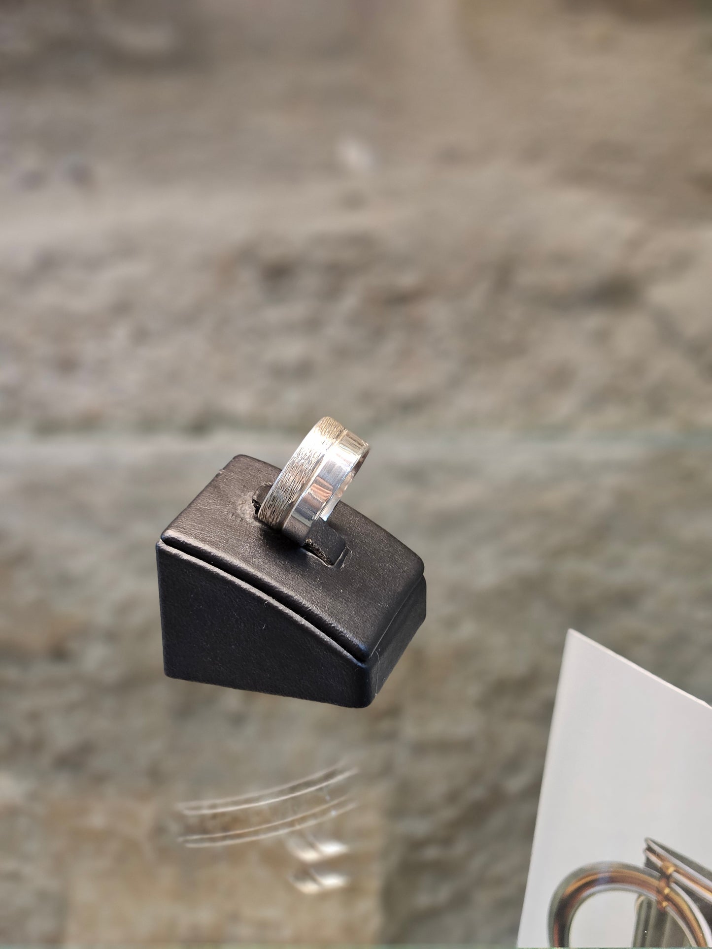 Sterling Silver Wedding Ring with Matte & Polished Finish – by Yossi Sagi