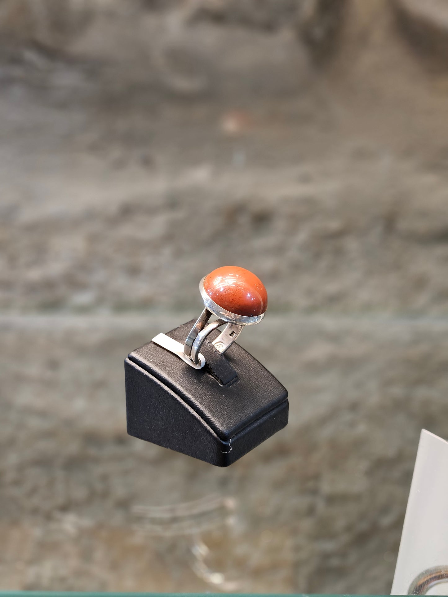 Sterling Silver Red Jasper Ring – Symbol of Strength & Vitality by Yossi Sagi