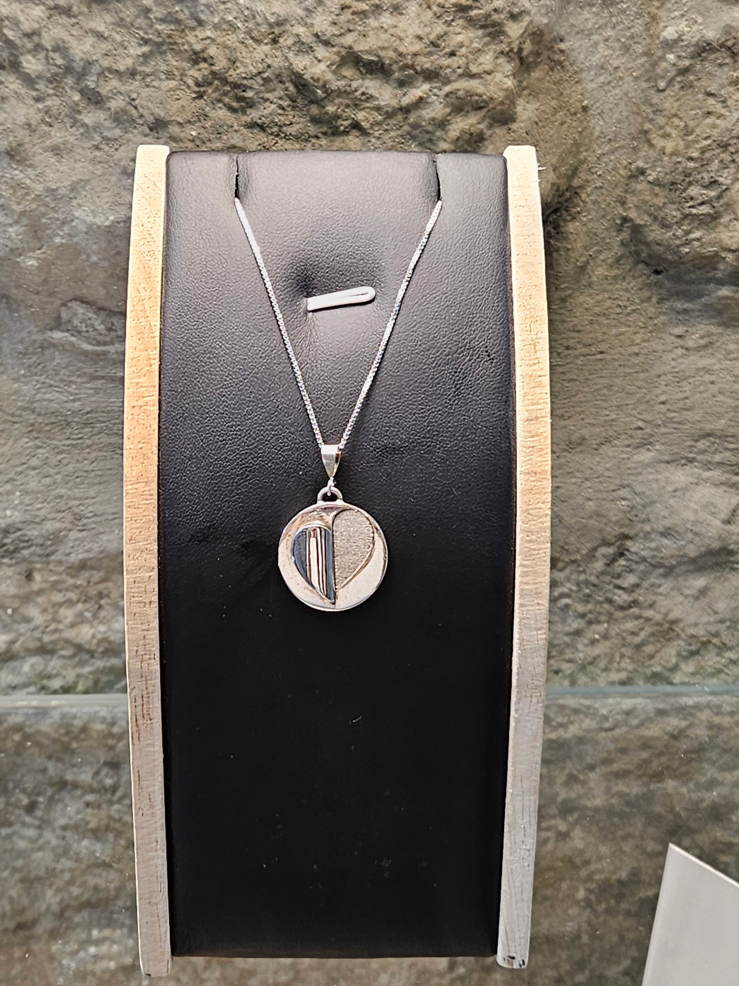 Open Heart Love Pendant in Sterling Silver – Handcrafted by Yossi Sagi
