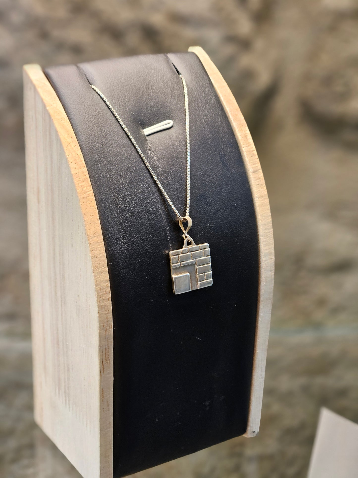 Tetragrammaton Pendant in Western Wall Style – Sterling Silver by Yossi Sagi