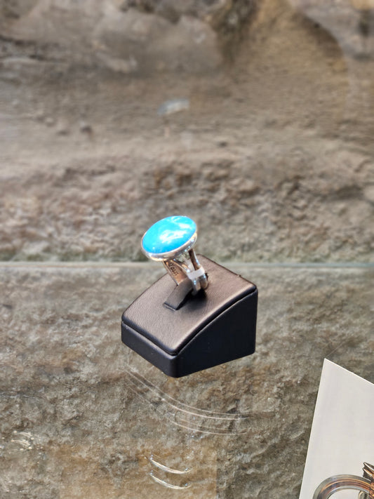 Sterling Silver Turquoise Ring – Symbol of Protection & Inner Peace by Yossi Sagi