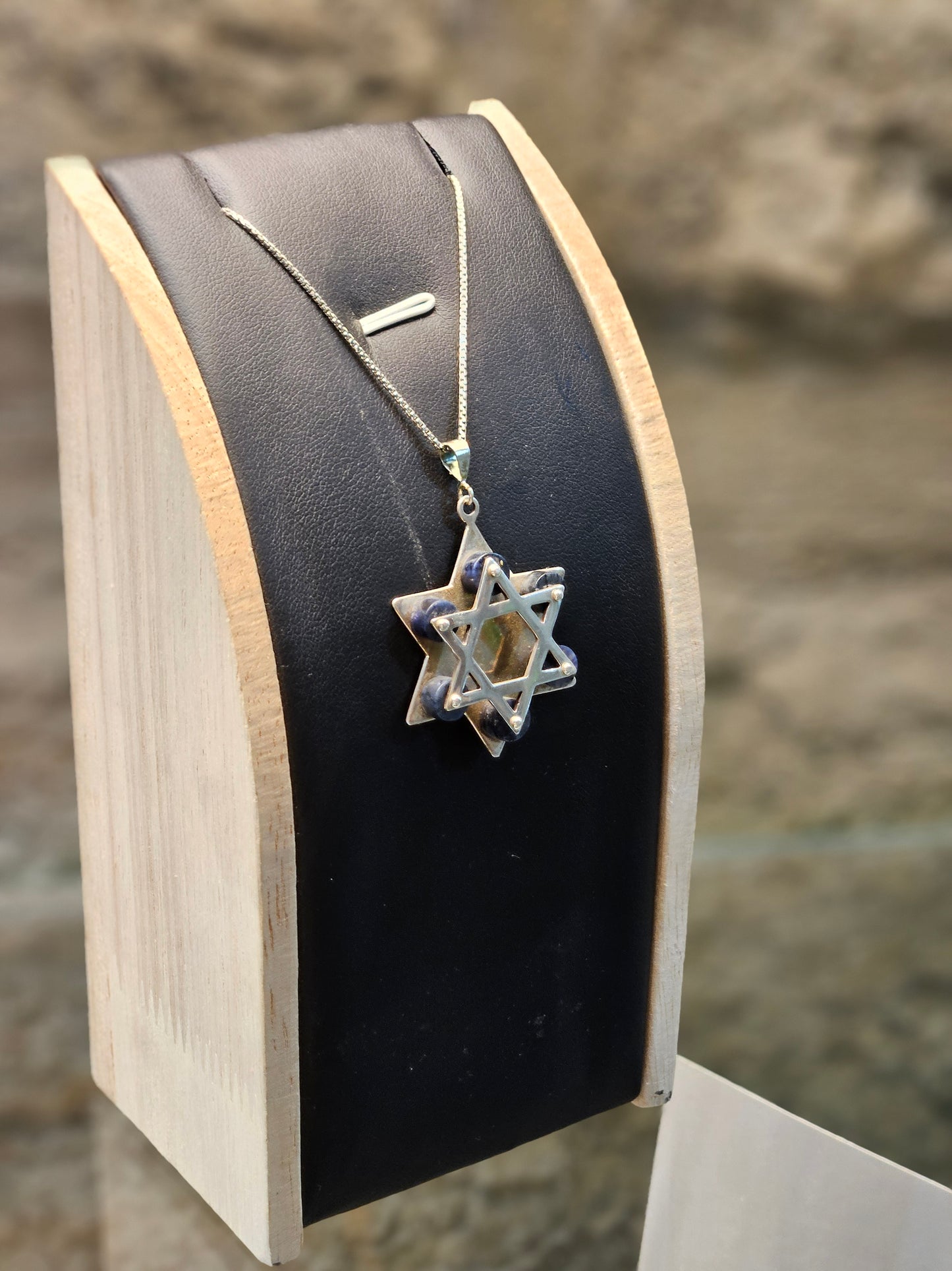 Floating Double Star of David Pendant – Spiritual Sterling Silver Jewelry by Yossi Sagi